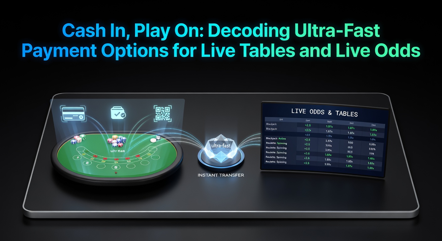 Dynamic graphic showing seamless cash deposits flowing into a live casino table interface with real-time odds updating in the background