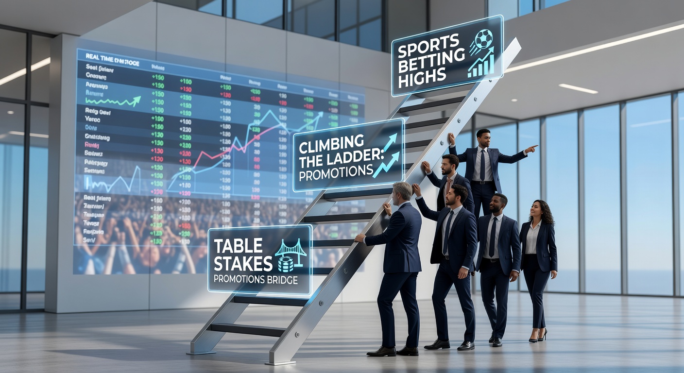 Dynamic sports betting lounge adjacent to casino tables, screens flashing live odds as players transition from poker chips to mobile wagers