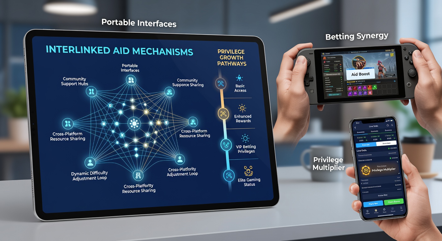 Detailed view of a betting app dashboard highlighting privilege tiers and linked assistance features