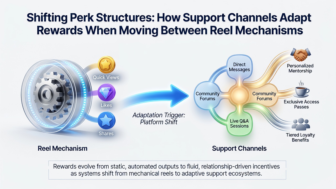 Support dashboard displaying perk adjustments during player transition from reels to forecast lines